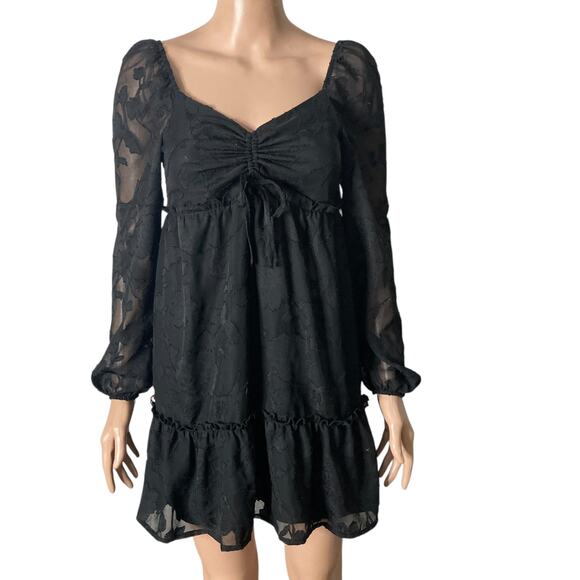 Bloomfield Collection Mini Dress Womens Small Floral Black - Picture 13 of 13